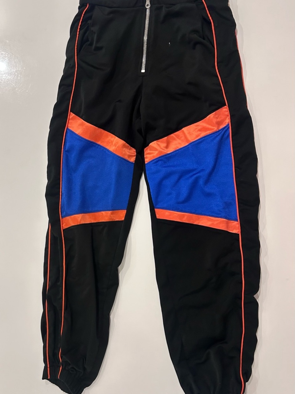 The Ragged Priest Black Pants with Blue and Orange Panels - Picture 3 of 6